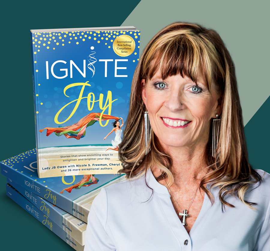 ignite joy book header banner on mobile